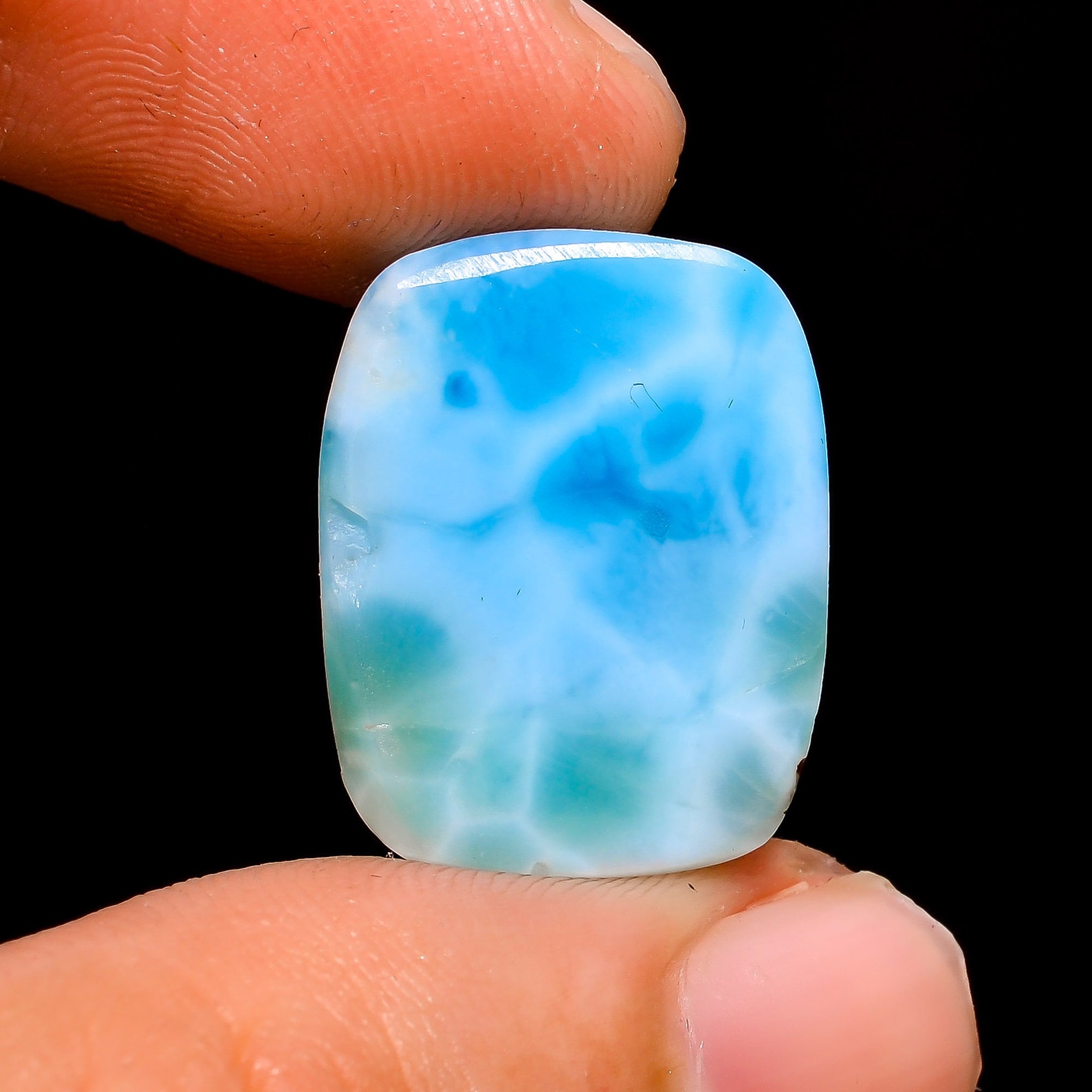 100 Natural Larimar Gemstone Blue Larimar AAA Top Quality Etsy