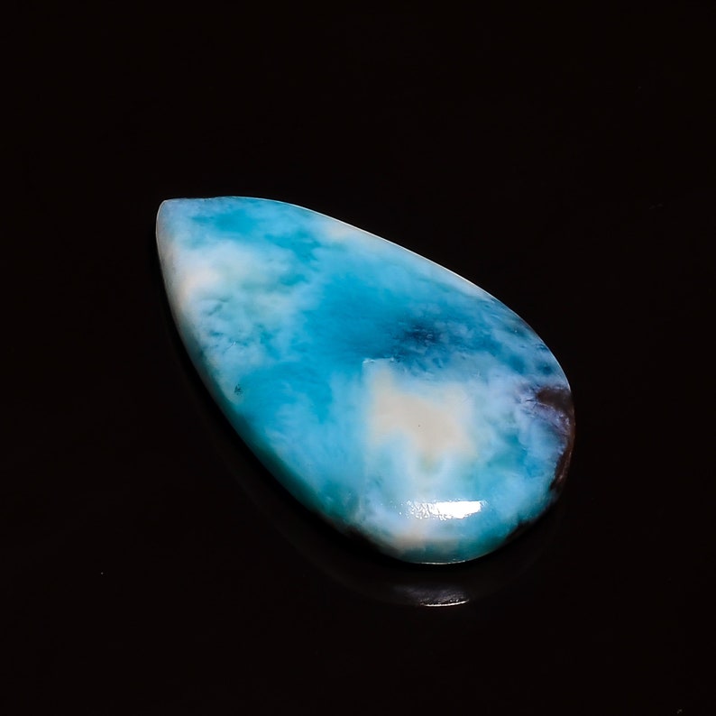 30X17X5 MM Dazzling Top Grade Quality 100/% Natural Larimar Pear Shape Cabochon Loose Gemstone For Making Jewelry 27 Ct