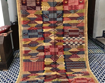 Alfombra Taznakht, alfombras marroquíes, alfombras vintage bereberes, alfombra vintage antigua, alfombra boho étnica, alfombra Taznakht, 8,5/4,9 pies