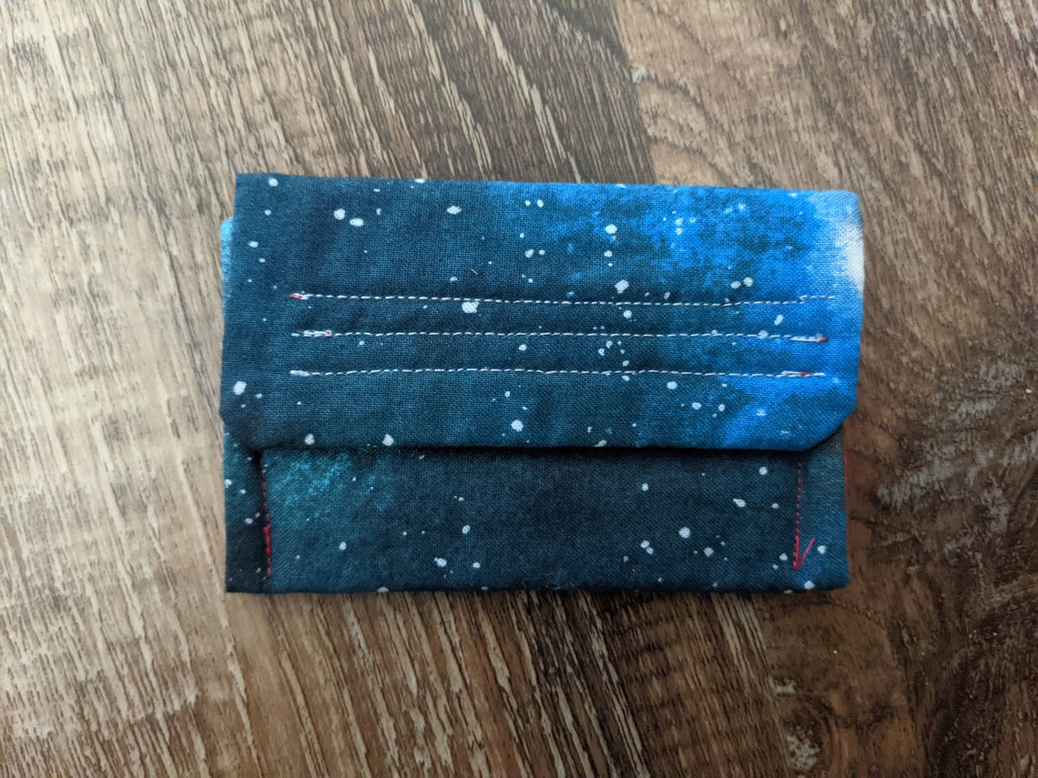 Handmade Velcro Wallet Space Etsy