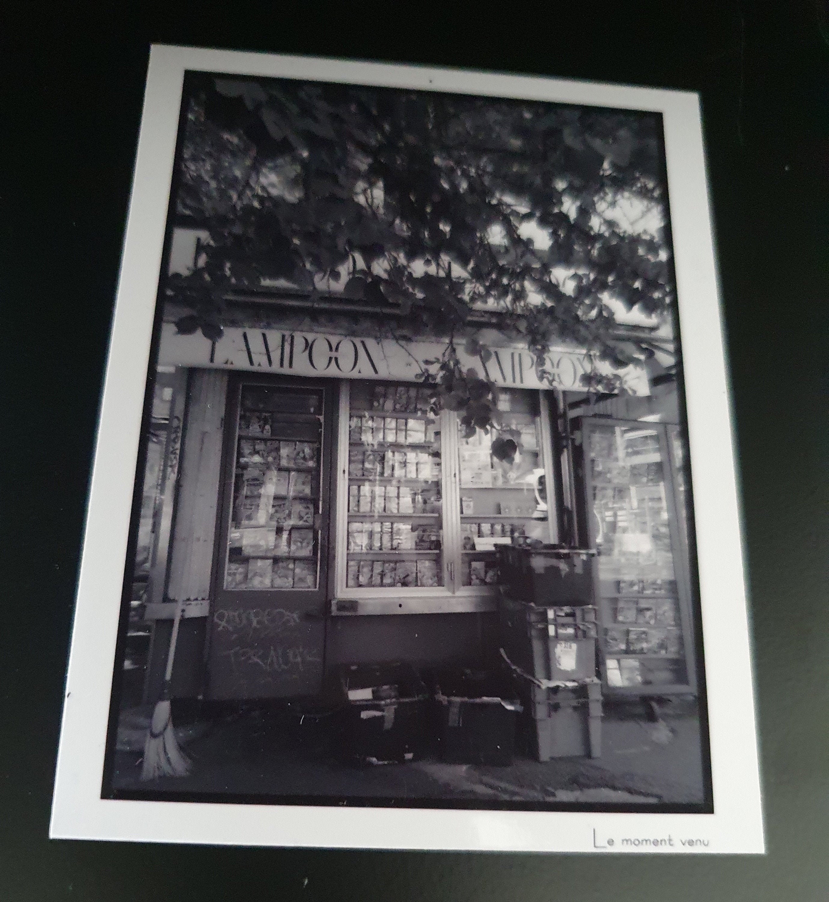 Magnet Paysage Urbain Milan - Boutique Italie Aimant Souple Noir et Blanc 8x10cm