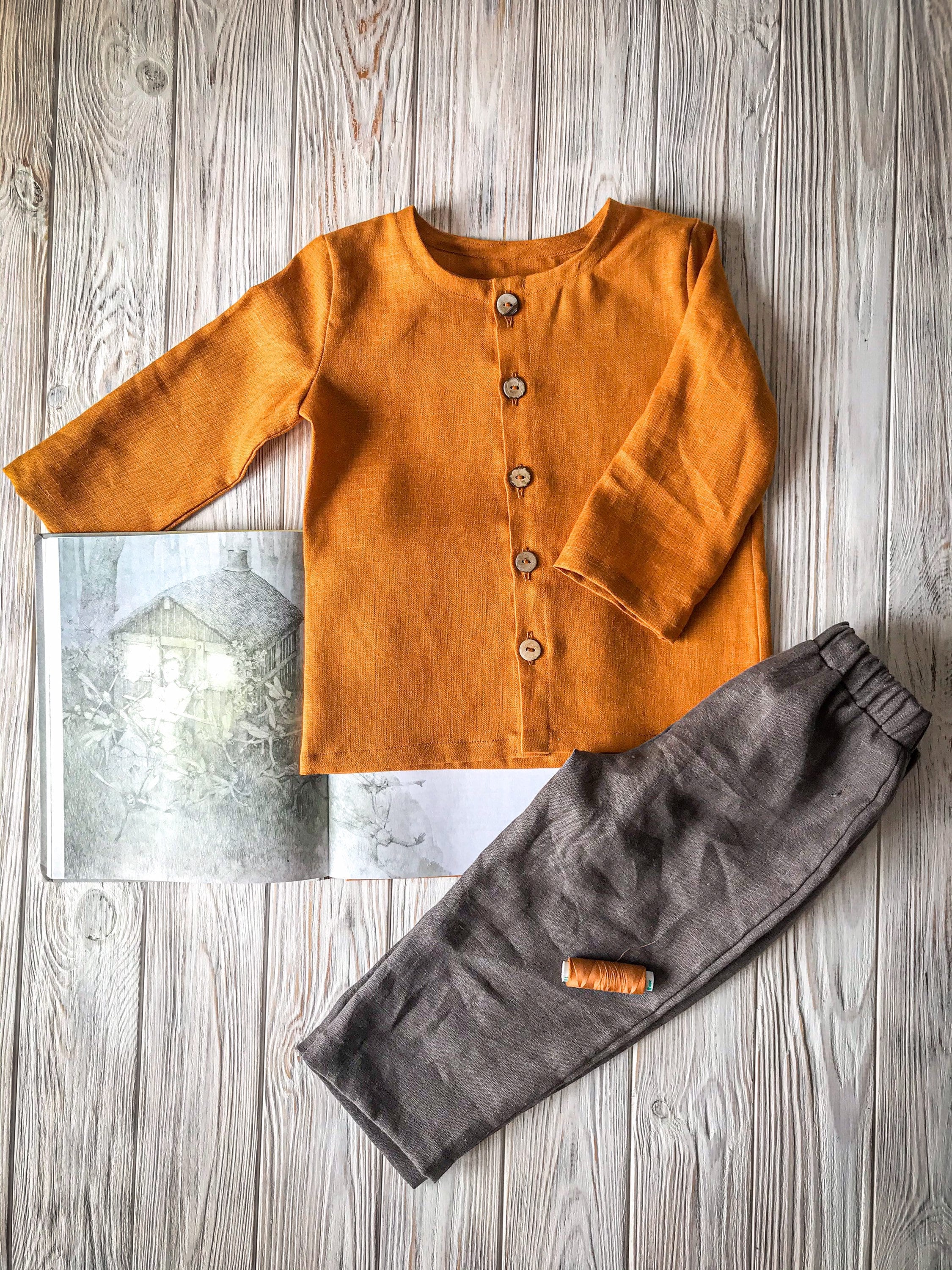 Linen Baby Boy Pants / Organic Baby Clothes / Toddler Pants Etsy