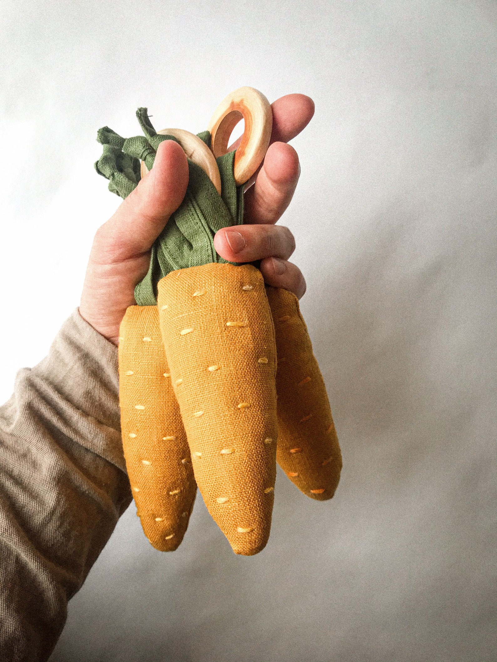 Carrot Baby Toy / Christmas Baby Gift / Linen Toys / Baby Gym Etsy