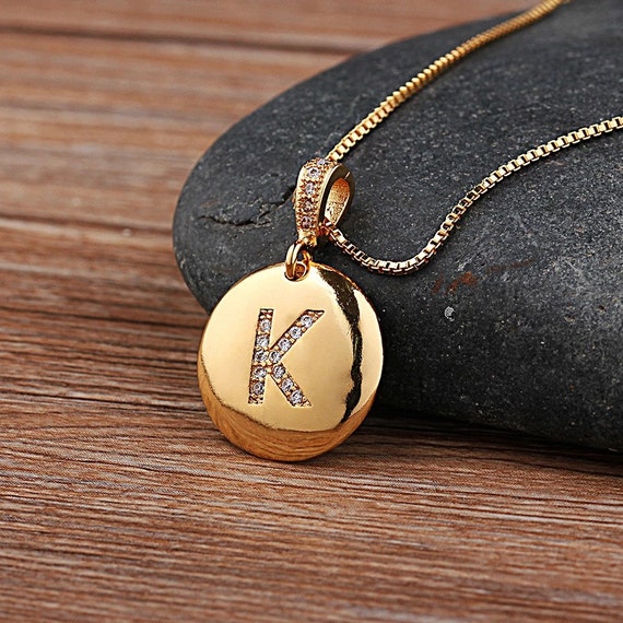 Gifts Bracelets For Women Initial Charm - Engraved Letter K Heart Stainless  26