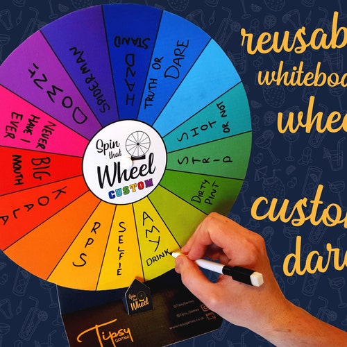 Spin That Wheel Custom Drinking Game Etsy