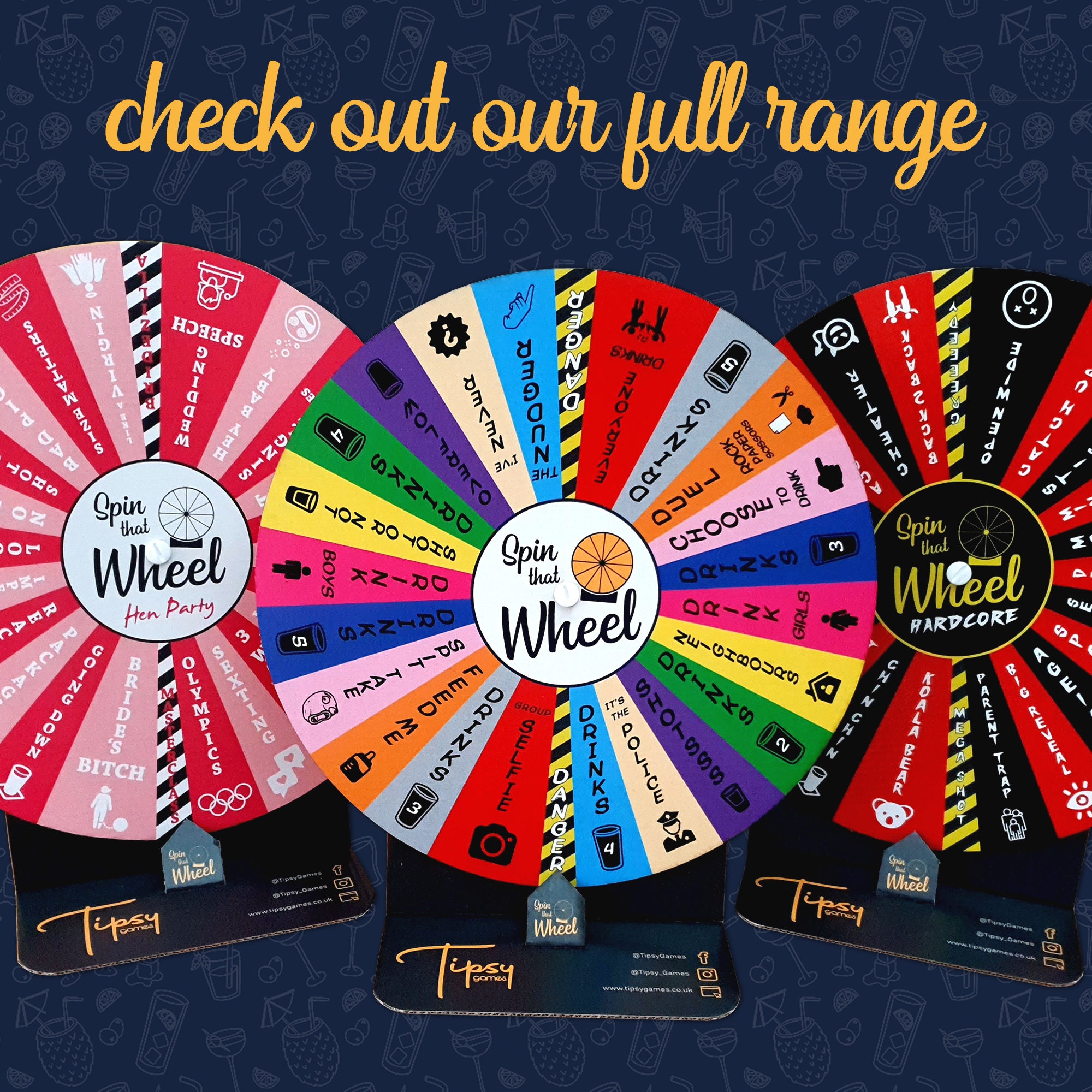Spin That Wheel Interactive Drinking Game That SPINS Out of - Etsy Ireland