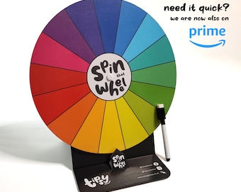 Dry-Wipe Rainbow Spinning Wheel Game!