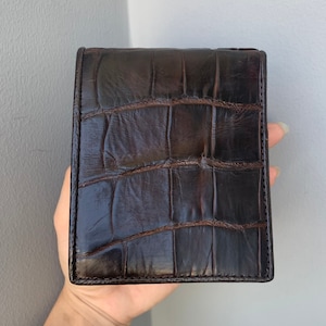 Echte Al-li portemonnee voor mannen, echt lederen portemonnee, mannen portemonnee, lederen portemonnee mannen, cadeau voor hem