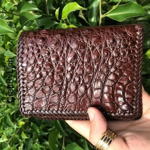 Handmade Cool Mens Snake Skin Small Wallet Slim billfold Wallets Black –  imessengerbags