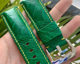 26mm/24mm Ostrich leg leather Watch Strap Band , gift for him, leather watch bands, Ostrich watch strap, leather watch strap