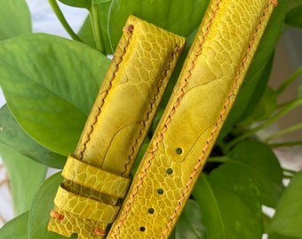 Ostrich leg leather Watch Strap Band , gift for him, leather watch bands, Ostrich watch strap, leather watch strap