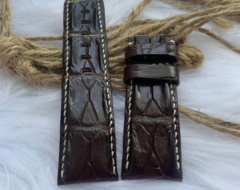 26mm/24mm Genuine Al-lileather Watch Strap Band , gift for him, leather watch bands,Al-li watch strap, leather watch strap