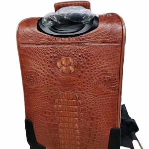 Echte Al-li handtas voor mannen, bagage / bagagetas, lederen tas, voor mannen actief, koffers leer, al-li lederen bagage, geschenken