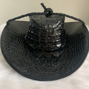 Sombrero de cuero genuino Al-li de primera calidad, sombrero de vaquero, regalo para él, sombrero de vaquero para hombre, sombrero de mujer, sombrero de vaquera, sombrero de cuero personalizado