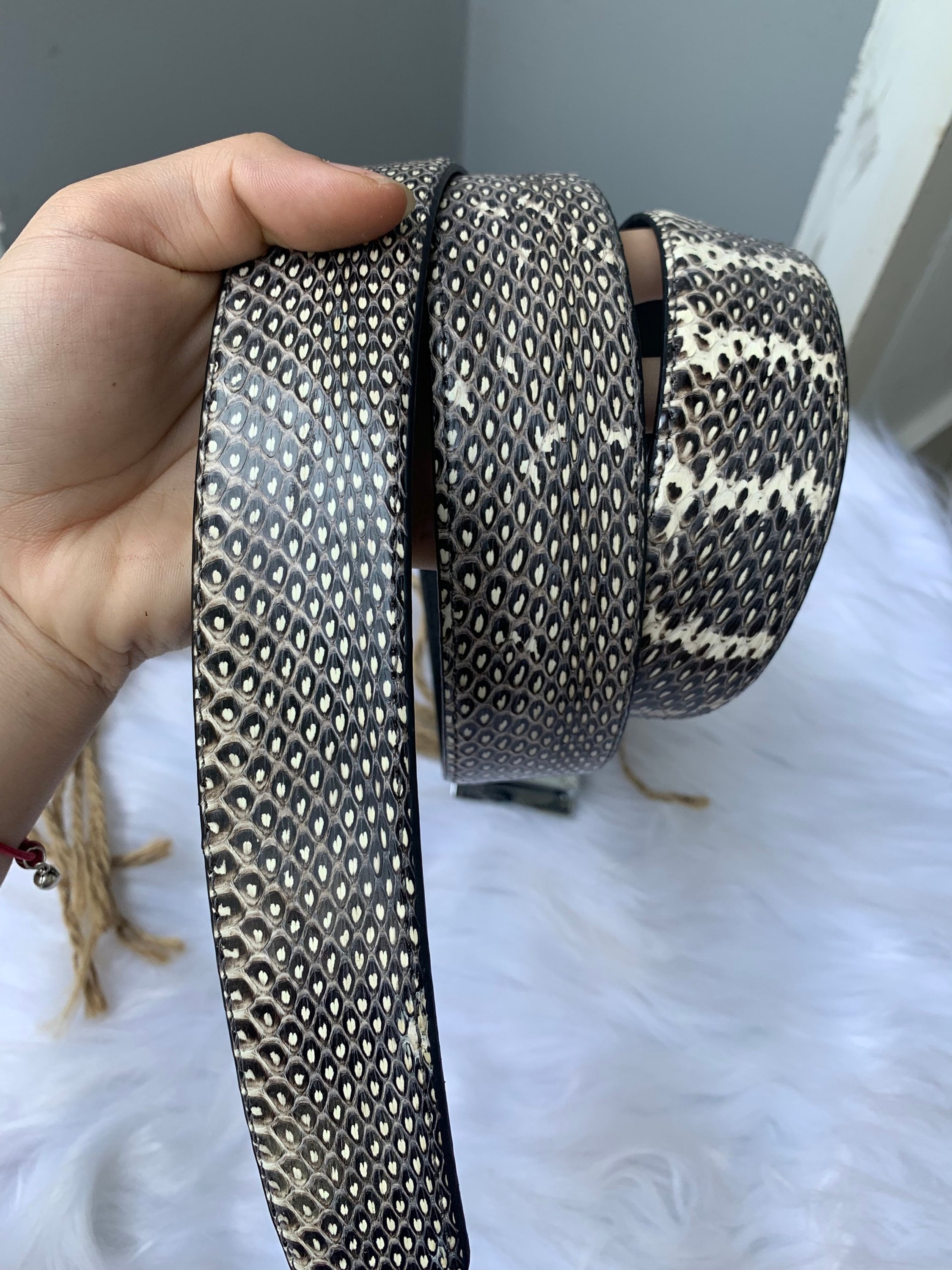 Python Leather Belt GENUINE Python Leather Belt for Men, Mens Handmade Leather Belt,hand ...