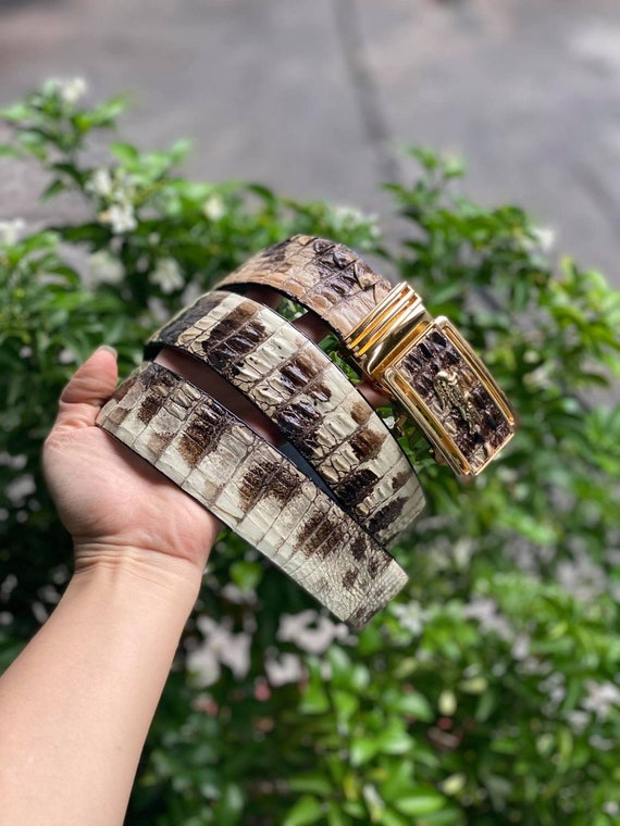 Premium Genuine Al-li Leather Belt for Men, Mens handmade leather belt,hand stitched, made to fit your waist size