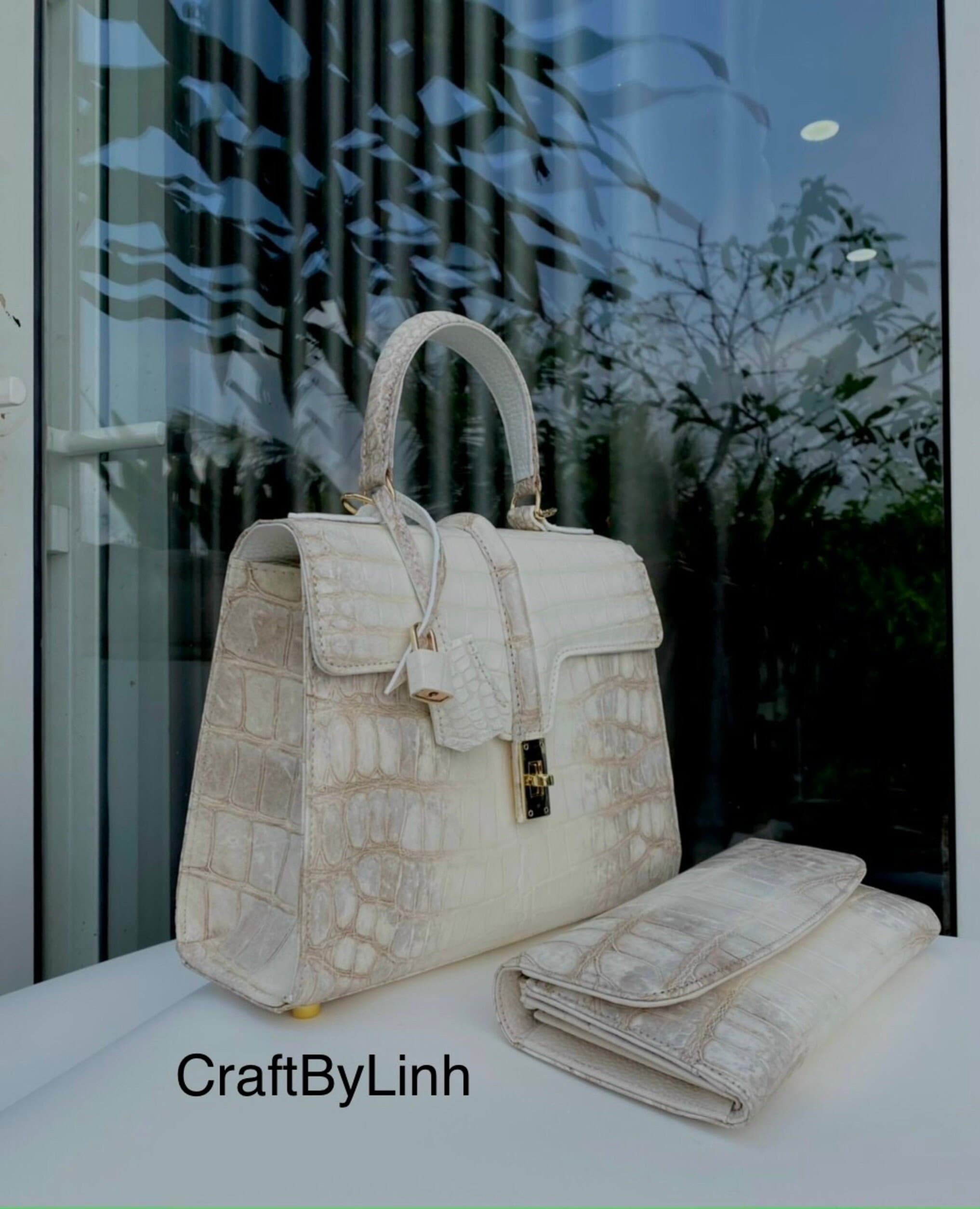 White Valentino Crocodile Purse - Start Rescue Resale Store