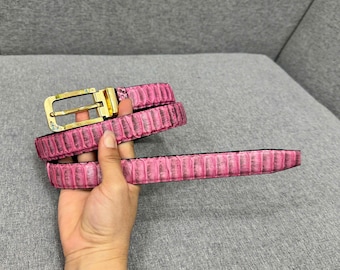 Genuine Python Leather Belt for Women – Elegant & Premium Style
