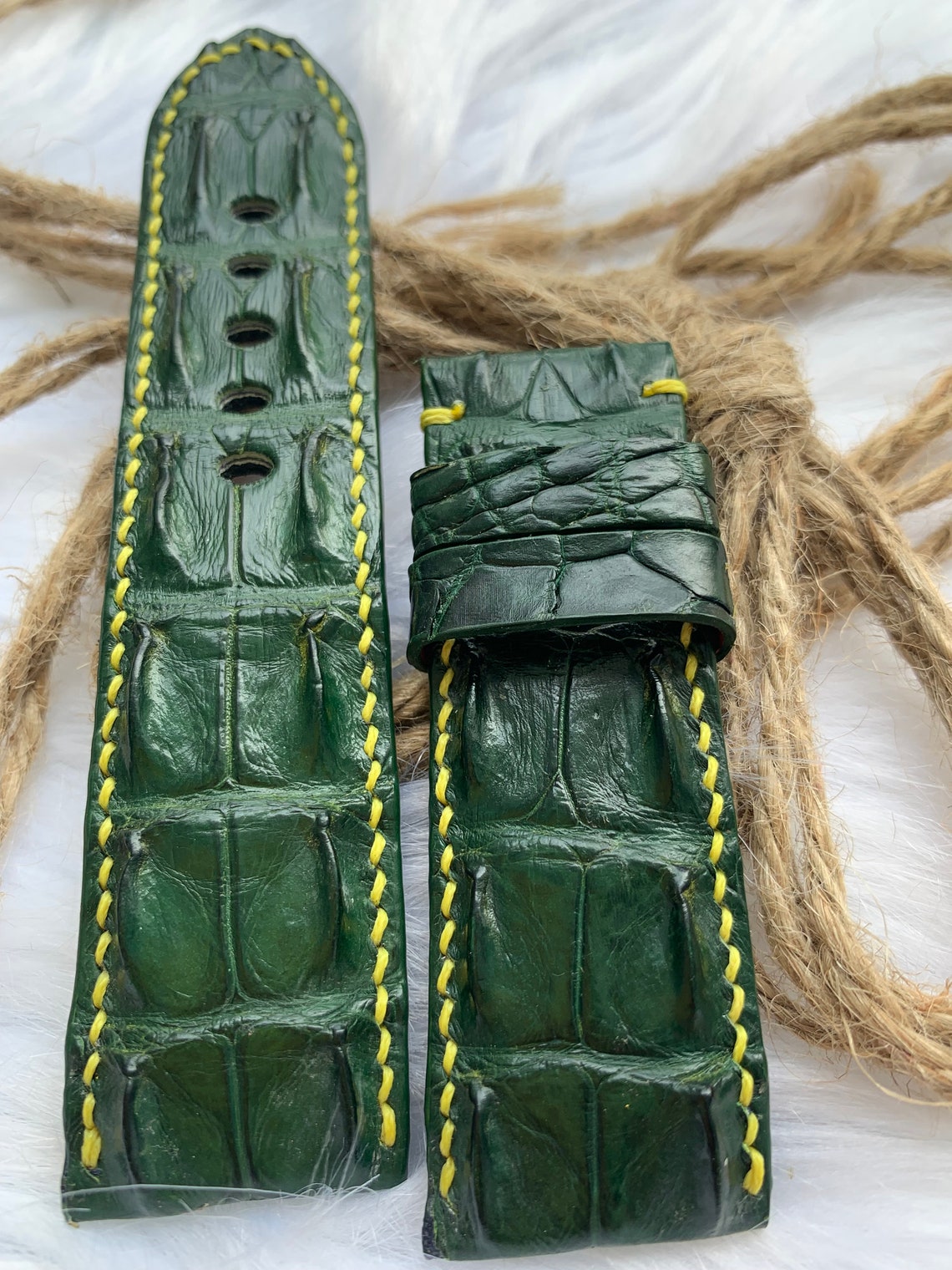 crocodile leather strap