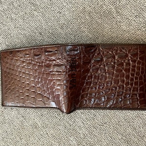 Premium echte al-li lederen huid bifold portemonnee voor mannen, handgemaakte lederen portemonnee, cadeau voor hem, lederen portemonnee mannen,