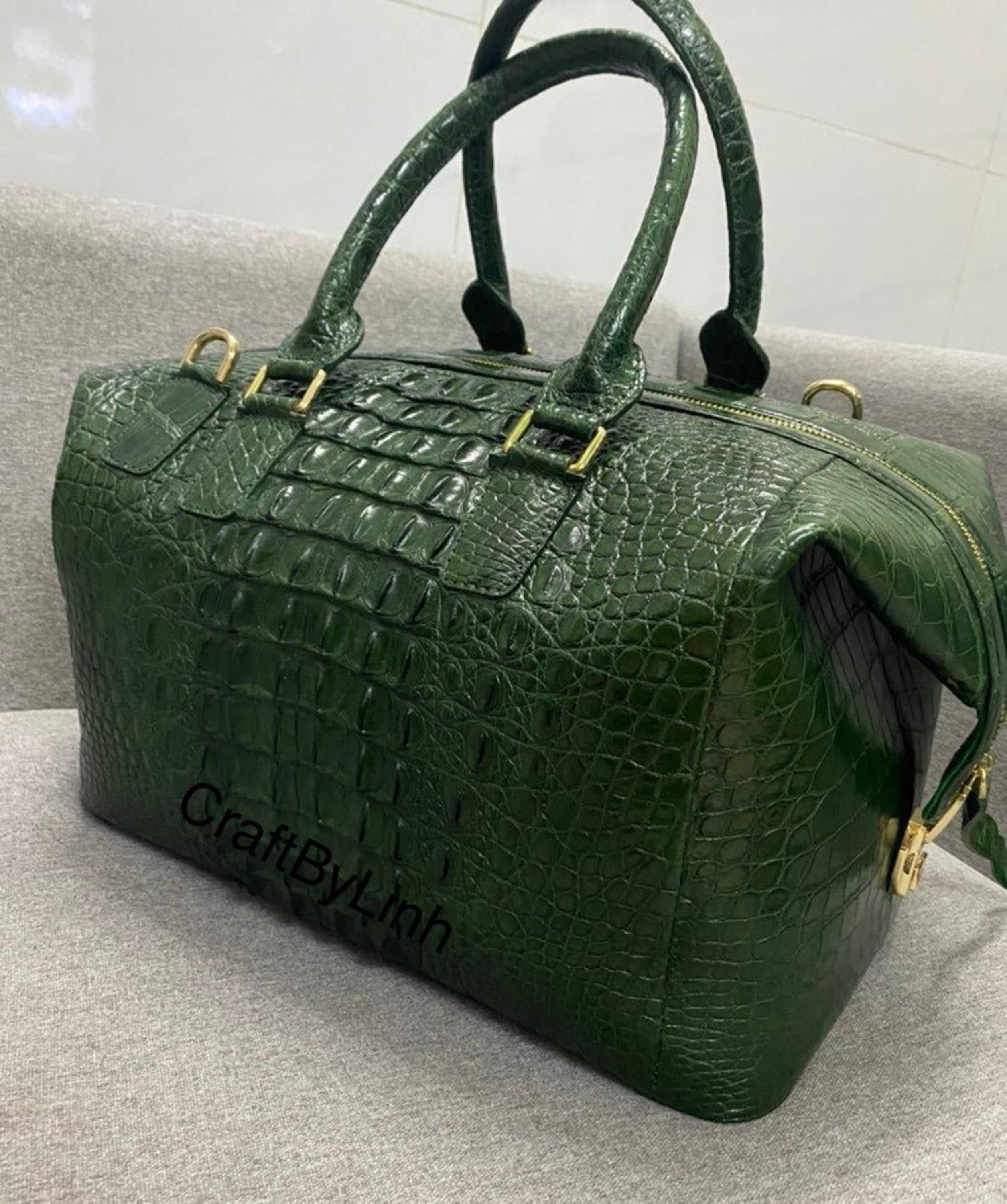 Crocodile duffle bag Etsy