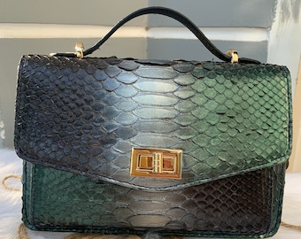 Python Skin Bag for girl,fashion girl,handbag,Lady Bags, Women Purse, leather handbag girl,  Luxury Designer Leather handbag For Women
