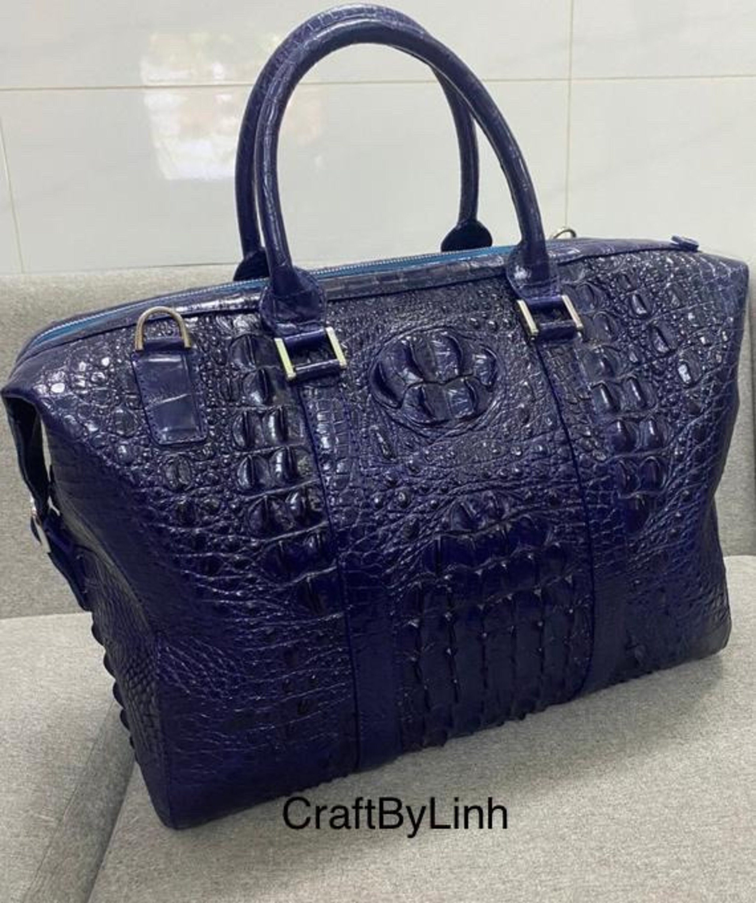 Handmade Leather Travel Bag Business Bag Overnight Bag Etsy