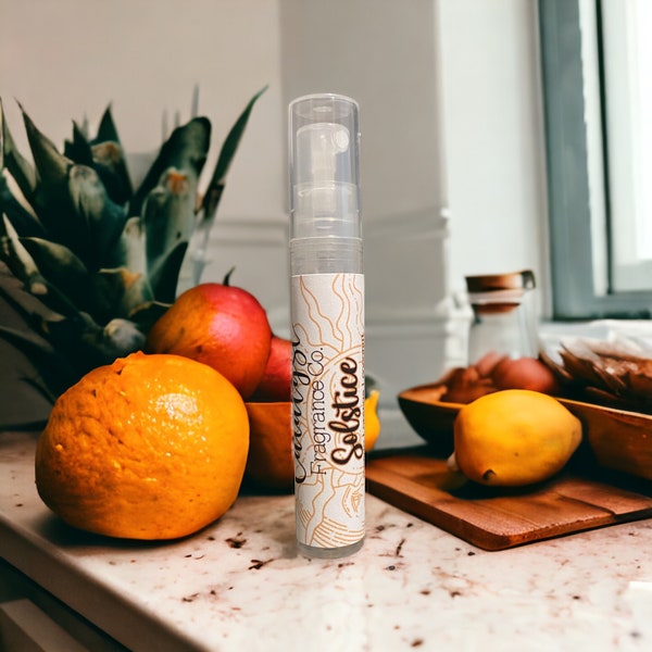 Solstice Body Spray | Mango, Orange, Coconut | Long Lasting | Moisturizing | 5 mL or 1 oz