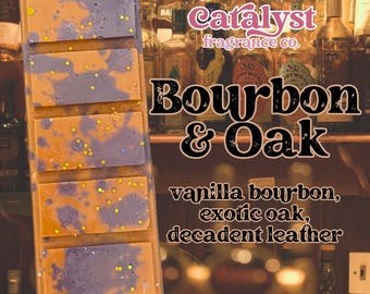 Bourbon & Oak / Wax Melt Snap Bar / 2oz