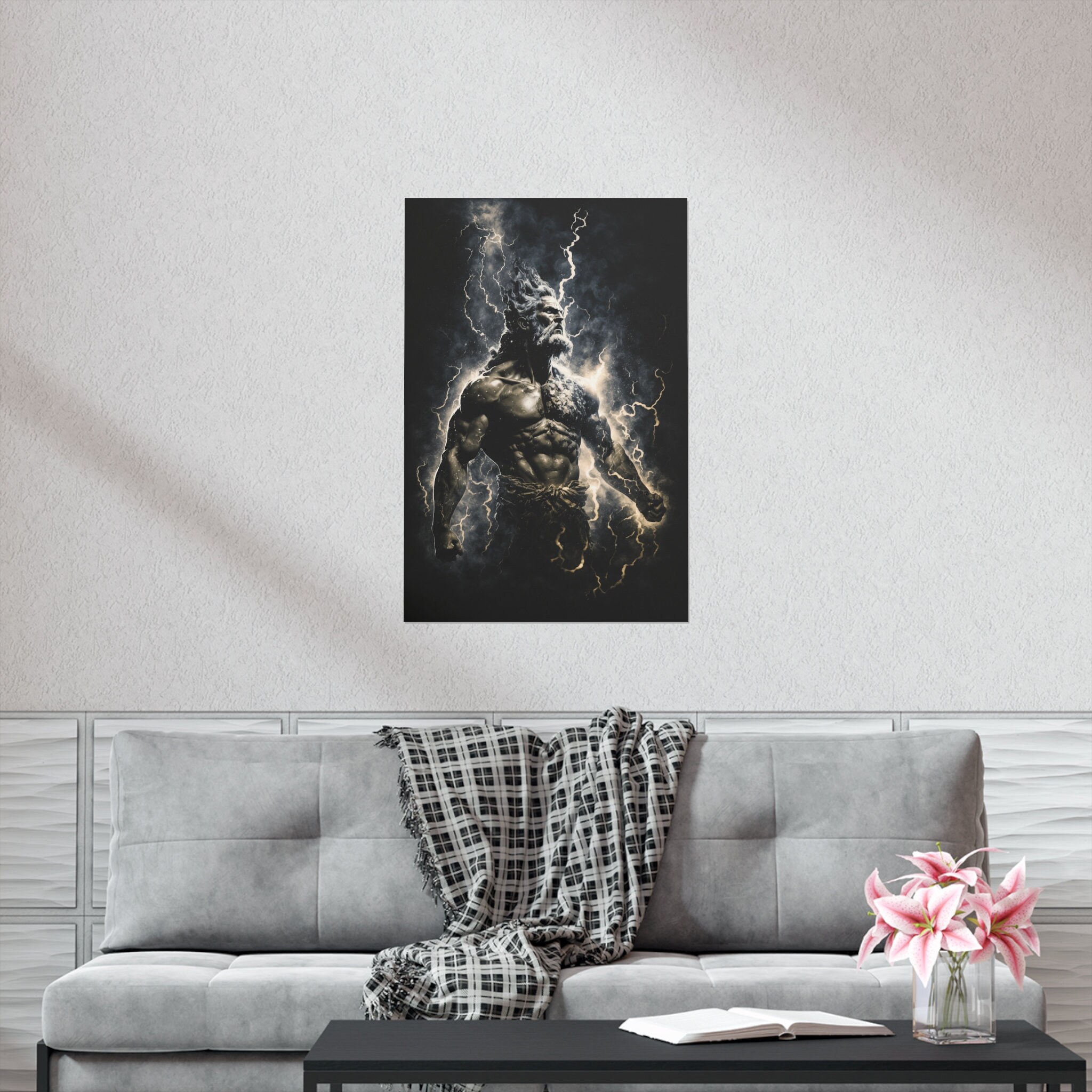 Zeus Poster Zeus Home Decor Zeus Wall Decor Greek God Zeus Etsy