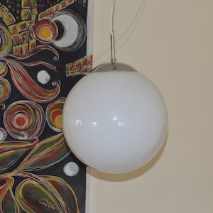 Atomic Glass Pendant lamp - Germany Space Age - 1970sVintage lamp space age mid-Century