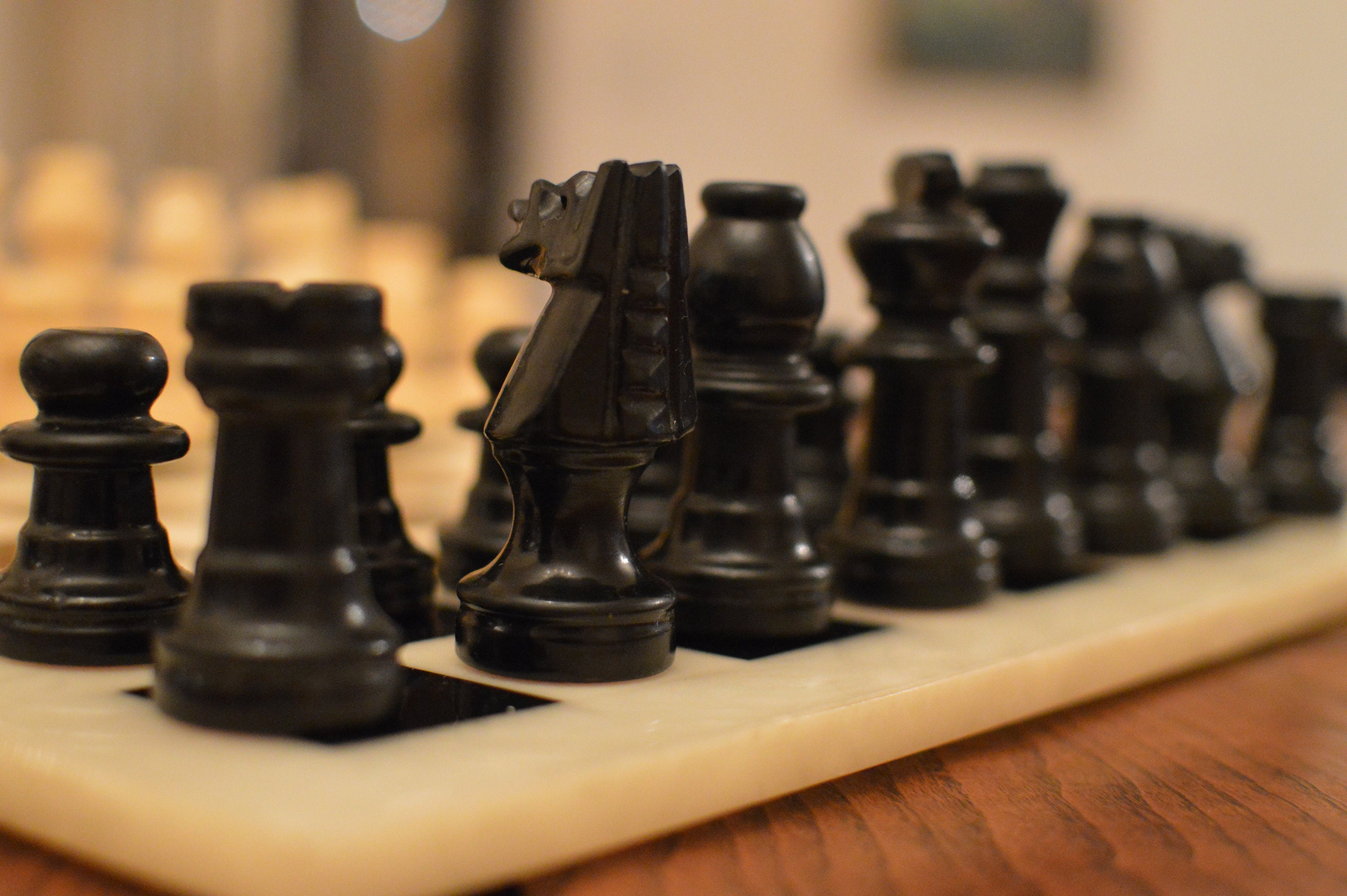Vintage Alabaster Chess Set Hand Carved in Italy Never Used - Etsy