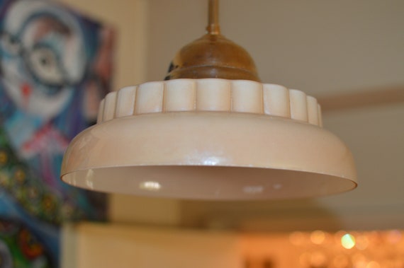 独30年代　opalin school lamp ヴィンテージ・ペンダントランプ 独30年代 opalin school lamp ヴィンテージ・ペンダントランプ