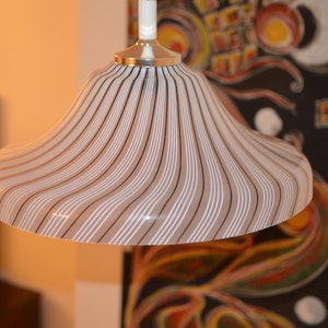 Vintage ceiling lamp rise and fall vspace age UFO lamp. Italian lamp