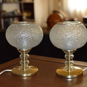 Pair of Vintage Doria table lamp space age Atomic lamp german lamp