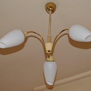 Chandelier moderniste stilnovo midcentury