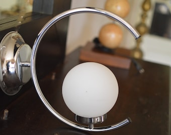 vintage space age atomic wall lamp 1970