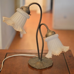 art nouveau table amp . . art deco lamp