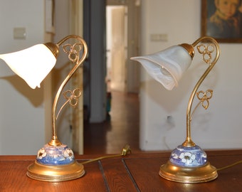 Pair vintage table lamp