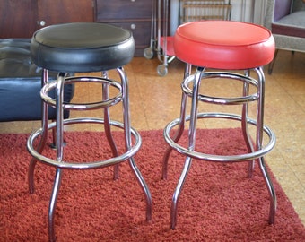 2 German space age vintage bar stools