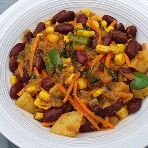 Hearty winter warmer - Kenyan vegetarian casserole