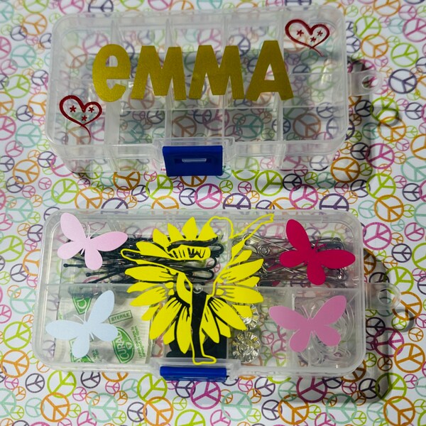Custom Dance Organizer, Competition Hair Kit, Tackle Box, Hair Accessory, Personalized, Competition Team, Organizer, Dance Team Gift