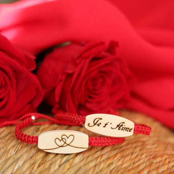 Bracelet saint valentin à personnaliser