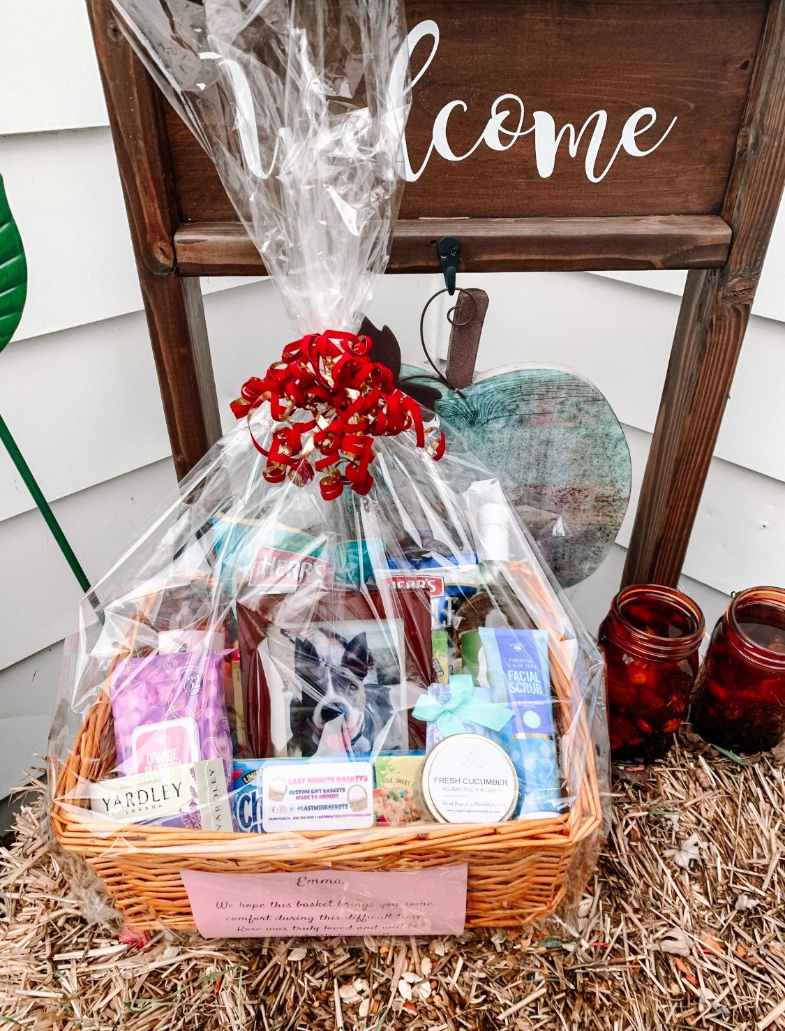 Thinking of You, Sympathy, Get Well Soon Custom Gift Basket Etsy