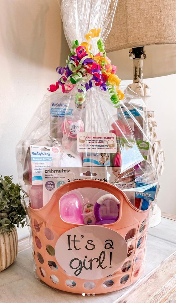 Baby Shower, Welcome Baby Gift Basket 