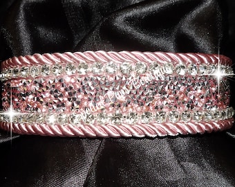 Pastel Pink Rhinestone Collar