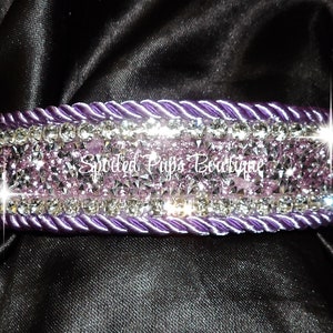 Pastel Lavender Rhinestone Collar