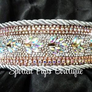 Rose Gold and Silver Rhinestone Collar
