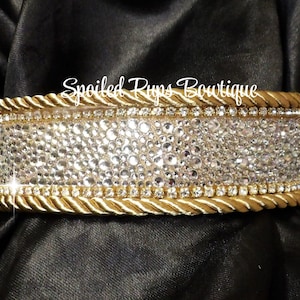 Gold and Silver Rhinestone Drops Collar