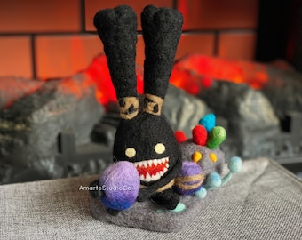 Final Fantasy Spriggan Minion Wool Plushie/FFXIV Spriggan felt plush